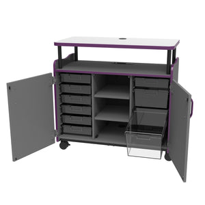 Marco Horizon Makerspace Series Mobile Teachers Workstation with 9 Trays