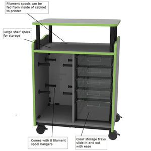 Horizon Makerspace Series 3D Printer Cart
