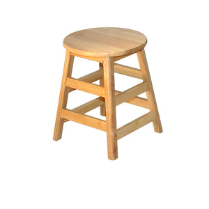 Solid Hardwood Stool, 18" Height