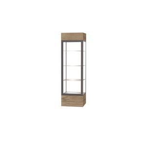 Keepsake Series Lighted Floor Display Case, 24"W x 80"H x 24"D