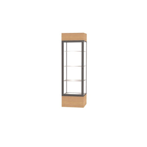 Keepsake Series Lighted Floor Display Case, 24"W x 80"H x 24"D