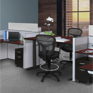 Harrison Mesh Back Swivel Drafting Stool with Arms