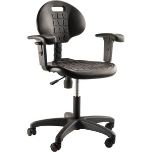 Kangaroo Polyurethane Task Chair with Adjustable Arms, Desk Height