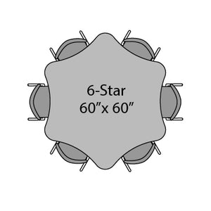 Apex Adjustable Height Collaborative Student Table, 60" 6 Star