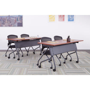 Folding/Nesting Mobile Training Tables, Rectangular, 48" x 24" x 29.5" H