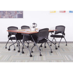 Folding/Nesting Mobile Training Tables, Rectangular, 48" x 24" x 29.5" H