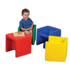 Three-in-One Cube Chairs - Set of 4