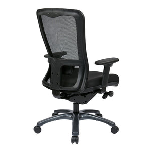 ProGrid® High Back Managers Chair with Coal Free Flex Fabric Seat, 3-Way Adjustable Arms and Seat Slider