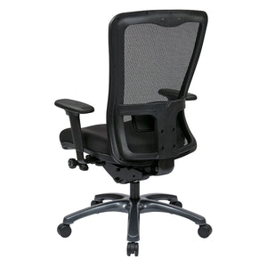 ProGrid® High Back Managers Chair with Coal Free Flex Fabric Seat, 3-Way Adjustable Arms and Seat Slider