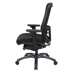 ProGrid® High Back Managers Chair with Coal Free Flex Fabric Seat, 3-Way Adjustable Arms and Seat Slider