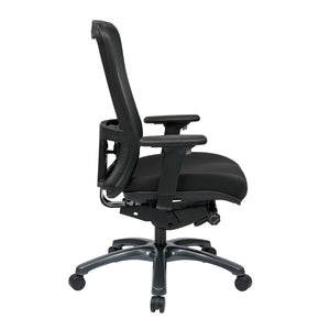 ProGrid® High Back Managers Chair with Coal Free Flex Fabric Seat, 3-Way Adjustable Arms and Seat Slider