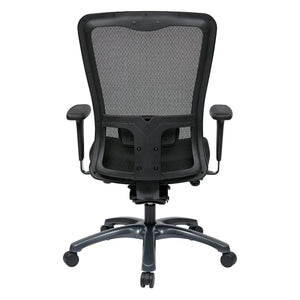 ProGrid® High Back Managers Chair with Coal Free Flex Fabric Seat, 3-Way Adjustable Arms and Seat Slider