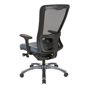 ProGrid® High Back Managers Chair with Antimicrobial Vinyl Seat, 3-Way Adjustable Arms and Seat Slider