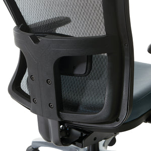 ProGrid® High Back Managers Chair with Antimicrobial Vinyl Seat, 3-Way Adjustable Arms and Seat Slider
