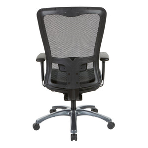 ProGrid® High Back Managers Chair with Antimicrobial Vinyl Seat, 3-Way Adjustable Arms and Seat Slider
