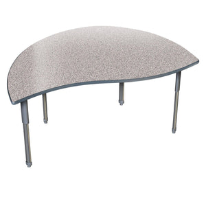 Aero Activity Table, 30" x 60" Merge, Oval Adjustable Height Legs