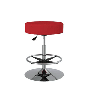 Cushioned Adjustable Swivel Stool