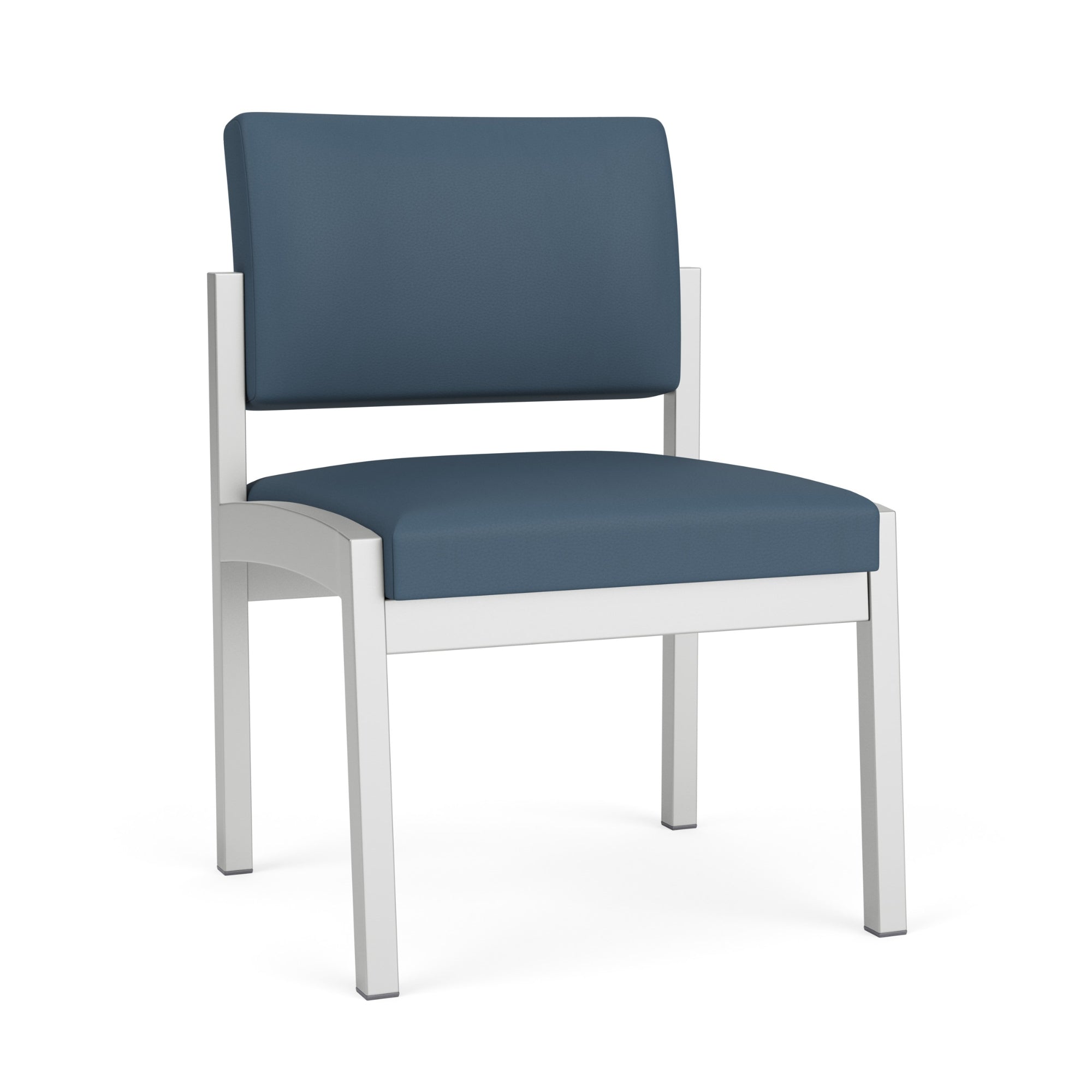 Lenox Steel Collection Reception Seating, Armless Guest Chair, Healthcare Vinyl Upholstery, FREE SHIPPING