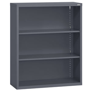 Elite Series Welded 3-Shelf Bookcase, 2 Adjustable Shelves and Bottom Shelf, 36" W x 18" D x 36" H