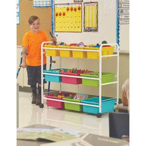 Book Browser Cart with Deluxe Tub Pack