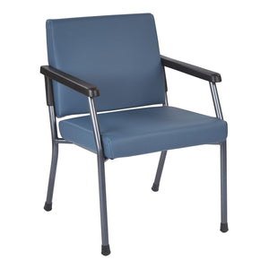 Bariatric Big & Tall Guest Chair with Antimicrobial Vinyl Upholstery, 300 lb Weight Capacity