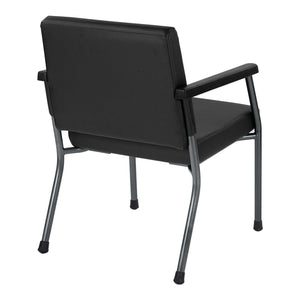 Bariatric Big & Tall Guest Chair with Antimicrobial Vinyl Upholstery, 300 lb Weight Capacity