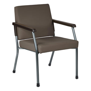 Bariatric Big & Tall Guest Chair with Antimicrobial Vinyl Upholstery, 300 lb Weight Capacity
