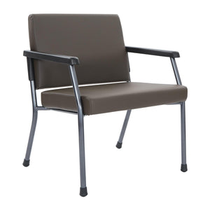 Bariatric Big & Tall Guest Chair with Antimicrobial Vinyl Upholstery, 400 lb Weight Capacity