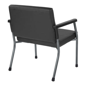 Bariatric Big & Tall Guest Chair with Antimicrobial Vinyl Upholstery, 400 lb Weight Capacity