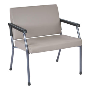 Bariatric Big & Tall Guest Chair with Antimicrobial Vinyl Upholstery, 500 lb Weight Capacity