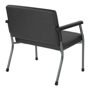Bariatric Big & Tall Guest Chair with Antimicrobial Vinyl Upholstery, 500 lb Weight Capacity