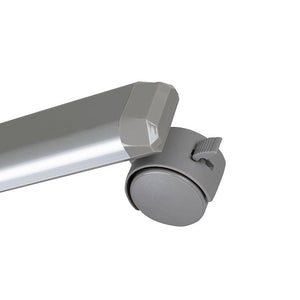 Transparent Acrylic Mobile Partition with Lockable Casters, 36" W x 72" H