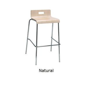 Jive Low Back Stool,  Wood Laminate Seat, Bar Height, 30"H