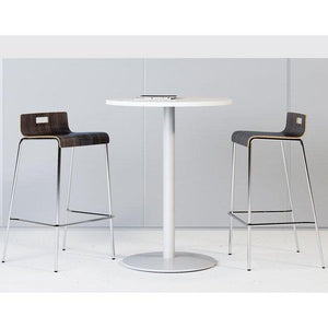 Jive Low Back Stool,  Wood Laminate Seat, Bar Height, 30"H