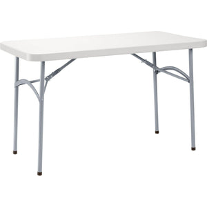 Heavy-Duty "Smooth Top" Blow Molded Plastic Folding Table, 24" x 48"