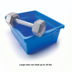 Leveled Reading Book Browser Cart with 9 Tubs and Lids, Classic Tub Combo