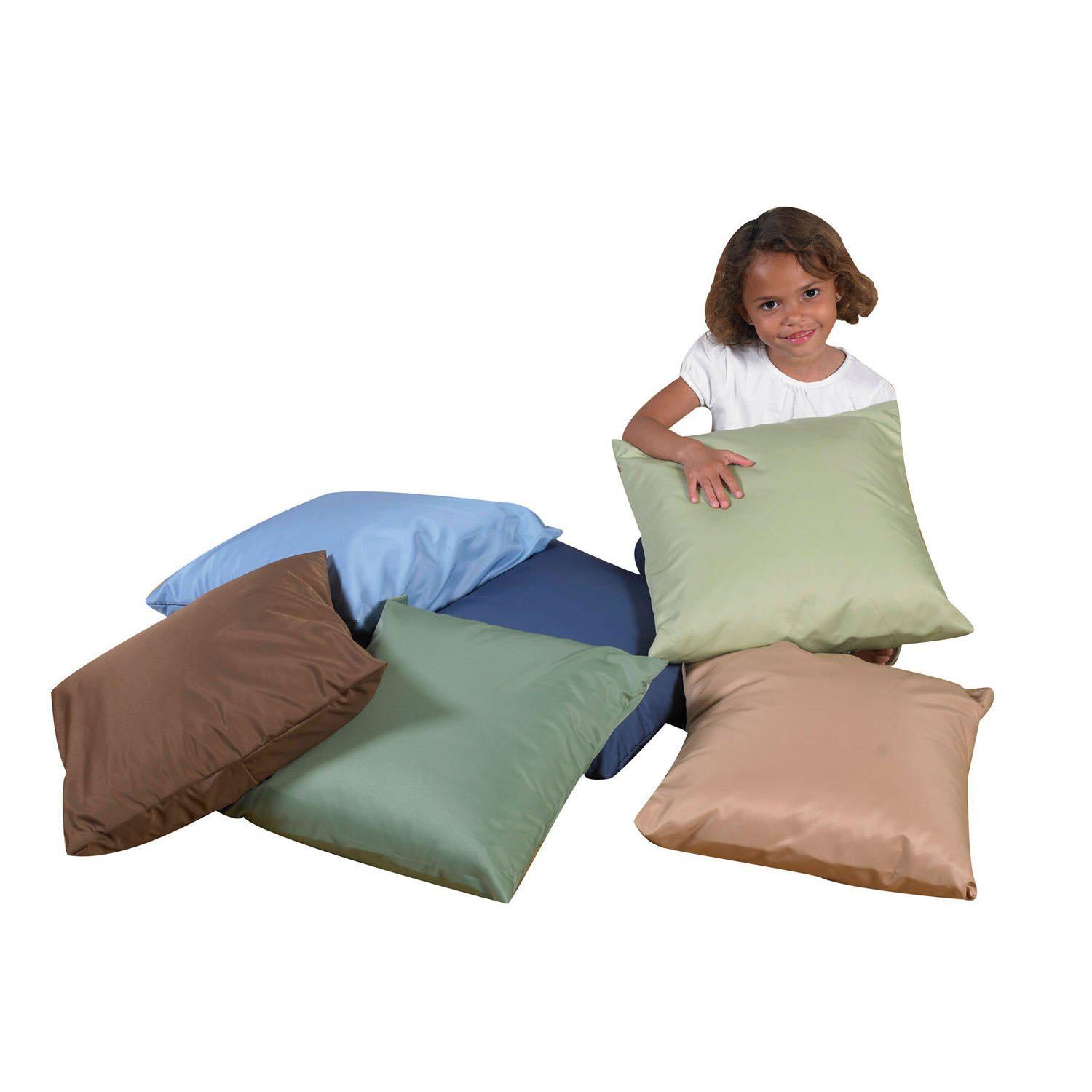 17" Cozy Pillows - Woodland Colors - Set of 6
