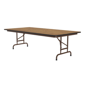 Solid Plywood Core Folding Table, Premium High-Pressure Laminate Top, Adjustable Height, 36" x 72"