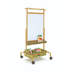 Bamboo Deluxe Chart Stand with Sage Tubs