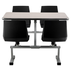Cluster Swivel Booth, 24" x 48", MDF Core with ProtectEdge, High Pressure Laminate Surface