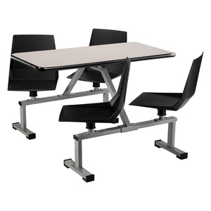Cluster Swivel Booth, 24" x 48", MDF Core with ProtectEdge, High Pressure Laminate Surface