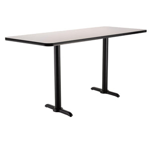 Café Table, 30"x42" Rectangle, "T" Base, 36" Counter Height