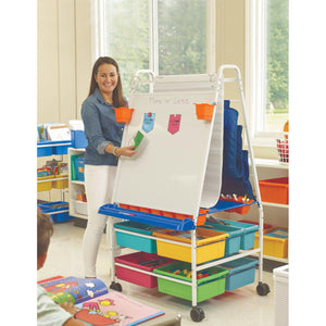 Premium Royal Reading/Writing Center, Vibrant Tub Combo with Lids