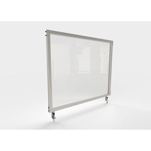 Attachable Desktop Protection Screen and Sneeze Guard, Clear Plastic, 24"H x 29"W