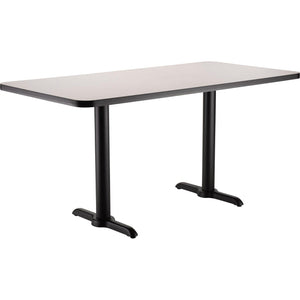 Café Table, 24"x42" Rectangle, "T" Base, 30" Dining Height