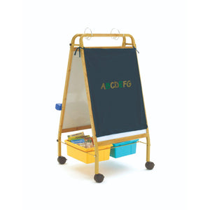 Copernicus Bamboo Early Learning Station with Vibrant Tubs and Blue Book Ledge