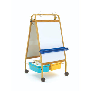 Copernicus Bamboo Early Learning Station with Vibrant Tubs and Blue Book Ledge