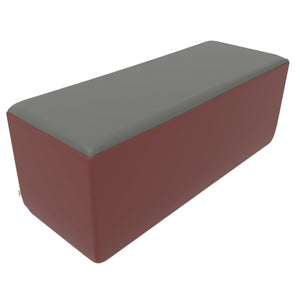 Fomcore Bench Series 48" Bench with 100% ALL-FOAM CORE, Antibacterial Vinyl Seat with Patterned Vinyl Sides, LIFETIME WARRANTY, FREE SHIPPING
