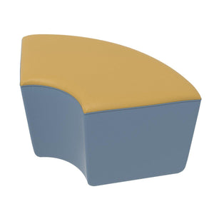 Fomcore Bench Series 1/4 Round Bench with 100% ALL-FOAM CORE, Antibacterial Vinyl Upholstery, LIFETIME WARRANTY, FREE SHIPPING