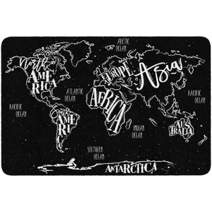 Modern World Map Rugs